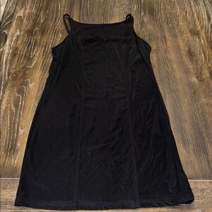 🟢 Express Chic Little Black Slip Dress Size 13/14